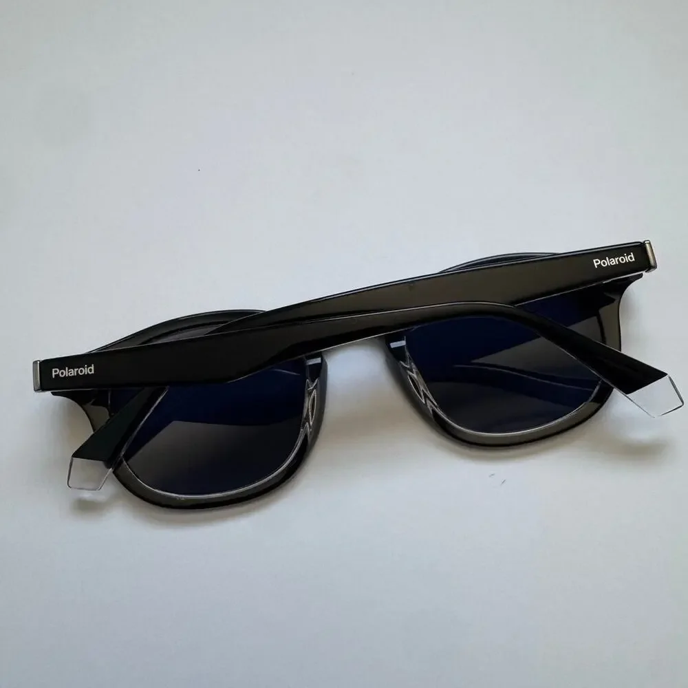 NEW Polaroid  PLD 2102 7C5C3 Black Crystal Grey Polarized Sunglasses